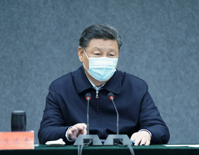 3月2日，中共中央总书记、国家主席、中央军委主席习近平在北京考察新冠肺炎防控科研攻关工作。