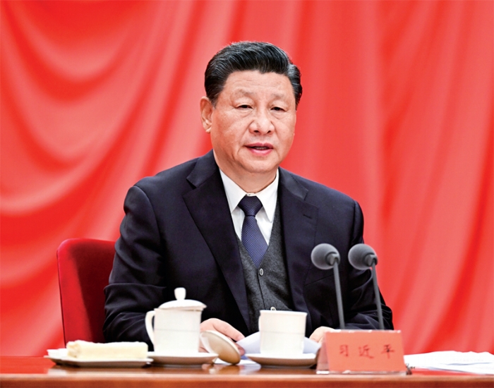 2022年1月18日,中共中央总书记、国家主席、中央军委主席习近平在中国共产党第十九届中央纪律检查委员会第六次全体会议上发表重要讲话。新华社记者 李学仁/摄 2022年1月18日,中共中央总书记、国家主席、中央军委主席习近平在中国共产党第十九届中央纪律检查委员会第六次全体会议上发表重要讲话。新华社记者 李学仁/摄