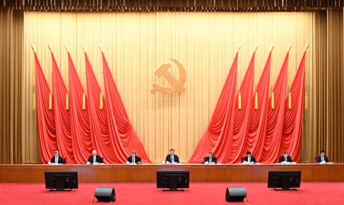4月3日,学习贯彻习近平新时代中国特色社会主义思想主题教育工作会议在北京召开。中共中央总书记、国家主席、中央军委主席习近平出席会议并发表重要讲话。李强、赵乐际、王沪宁、蔡奇、丁薛祥、李希、韩正出席会议。新华社记者 谢环驰 摄 4月3日,学习贯彻习近平新时代中国特色社会主义思想主题教育工作会议在北京召开。中共中央总书记、国家主席、中央军委主席习近平出席会议并发表重要讲话。李强、赵乐际、王沪宁、蔡奇、丁薛祥、李希、韩正出席会议。新华社记者 谢环驰 摄